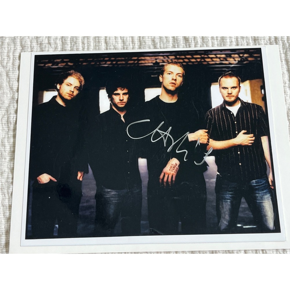 Chris Martin Authentic Hand Signed Autograph Photo Coldplay 8x10 COA Silver Ink - Picture 2 of 4